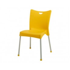 სკამი ალუმინის ფეხებით ACELYA yellow