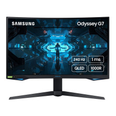 მონიტორი Samsung 27'' Curved Gaming Odyssey G7 (LC27G75TQSIXCI)
