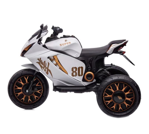 საბავშვო ელექტო მოტოციკლეტი  1688-WHITE