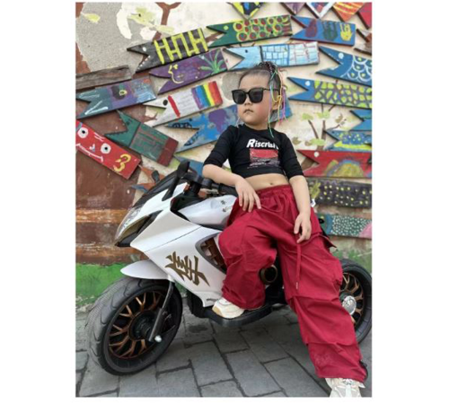 საბავშვო ელექტო მოტოციკლეტი  1688-WHITE