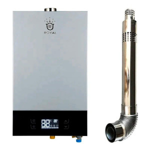 გაზის წყლის გამაცხელებელი ROYAL YG24GBX-03 SILVER