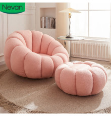 რბილი სავარძელი და პუფი PUMKIN ROSE