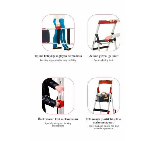 გასაშლელი კიბე DEVENCIOGLU NOAX 3+1