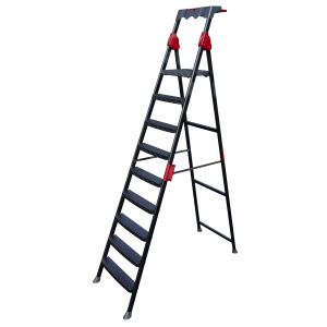 გასაშლელი კიბე ITIMAT 8+1 METAL STEP LADDER