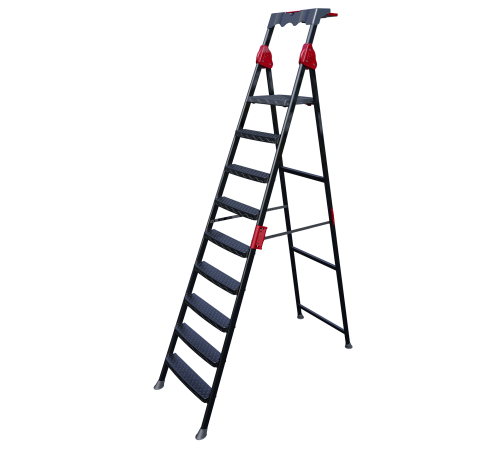 გასაშლელი კიბე ITIMAT 8+1 METAL STEP LADDER