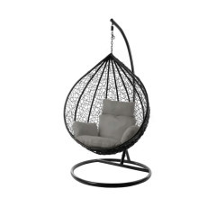 ბუდე საქანელა შავი ნაცრისფერი ბალიშით SC-001