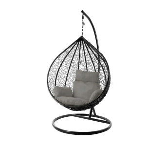 ბუდე საქანელა შავი ნაცრისფერი ბალიშით SC-001