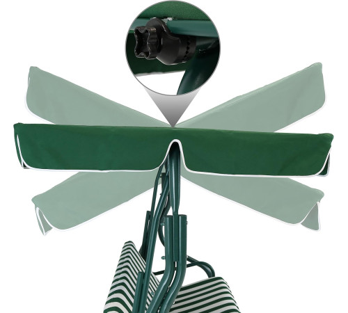 საქანელა 3 ადგილიანი  GREEN WHITE FAZENDA