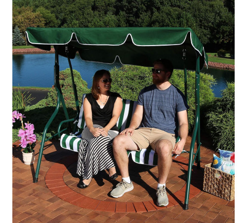 საქანელა 3 ადგილიანი  GREEN WHITE FAZENDA