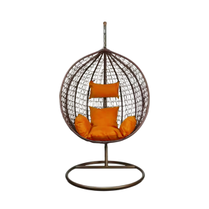 ბუდე საქანელა ყავისფერი სტაფილოსფერი ბალიშით BROWN SC-001