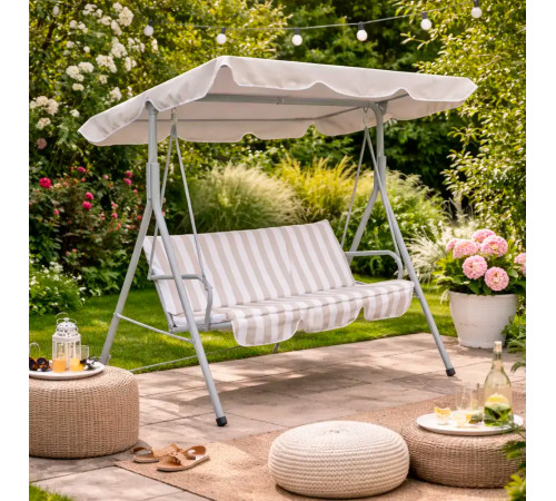 საქანელა 3 ადგილიანი  WHITE