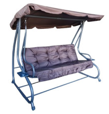 საქანელა 3 ადგილიანი YN8209BROWN 210x125x165სმ