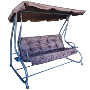 საქანელა 3 ადგილიანი YN8209BROWN 210x125x165სმ