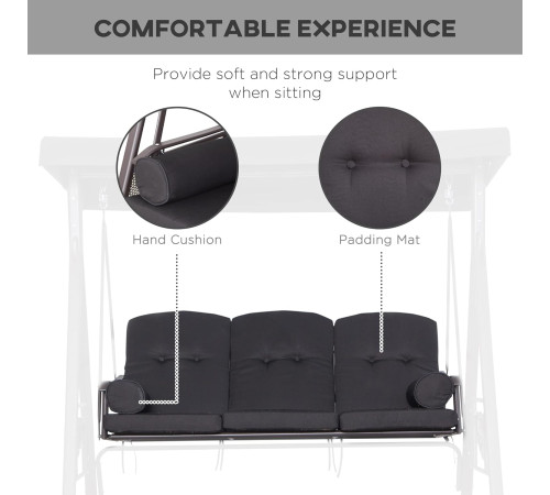 საქანელა 3 ადგილიანი YN8093 202x121x183სმ