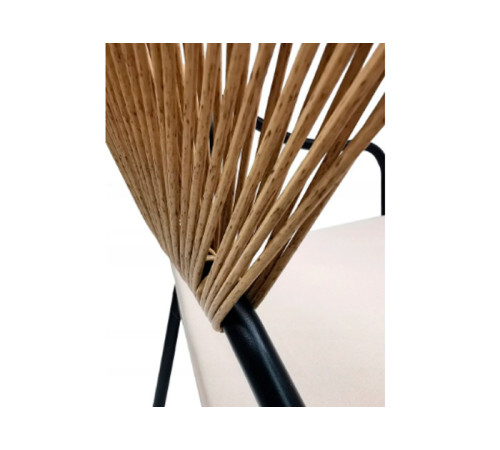 რატანის ოთხეული ბალიშებით FS1005BK შავი