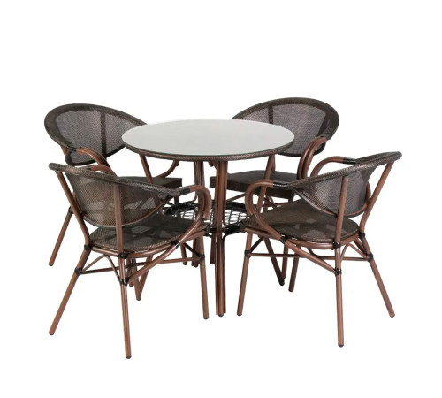 ბაღის ავეჯის კომპლექტი მაგიდა და 4 სკამი ZT-0152B