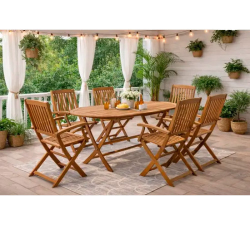 ბაღის ავეჯის კომპლექტი Home Decor Boston Set HDGF-BWS