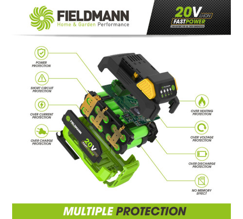 გაზონის სათიბი მანქანა FIELDMANN FZR 70330-0 (აკუმულატორული)