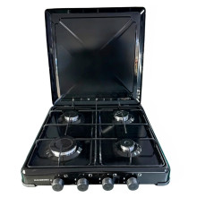 მაგიდის ქურა HAUSBERG AC401 BLACK 3+1
