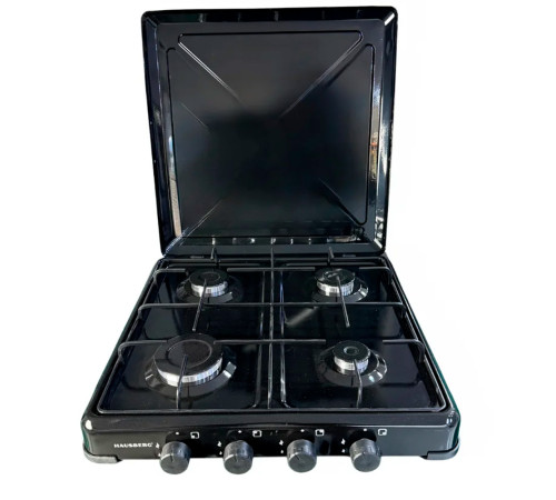 მაგიდის ქურა HAUSBERG AC401 BLACK 3+1