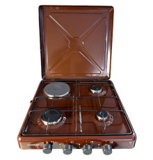 მაგიდის ქურა HAUSBERG AC401 BROWN 3+1