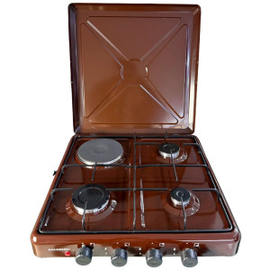 მაგიდის ქურა HAUSBERG AC401 BROWN 3+1