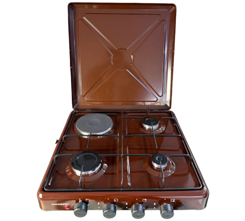 მაგიდის ქურა HAUSBERG AC401 BROWN 3+1