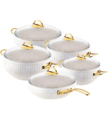 ქვაბების ნაკრები LINES WHITE