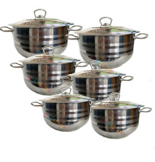 ქვაბების ნაკრები AREA 6 PCS