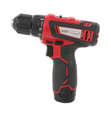 აკუმულატორის დრელი-სახრახნისი Raider RD-CDL27 12V + ბურღი HSS+TIN Ø4.5 მმ