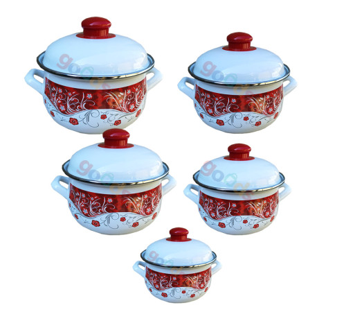 ქვაბების ნაკრები SAVASAN ENAMEL KITCHENWARES