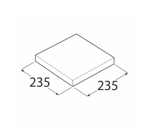 თარო დაფარული სამაგრით Domax FS 24/24 235x235