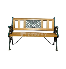 აჩისარი ბაღის თუჯის სკამი ორადგილიანი, რომაული ერთბადიანი