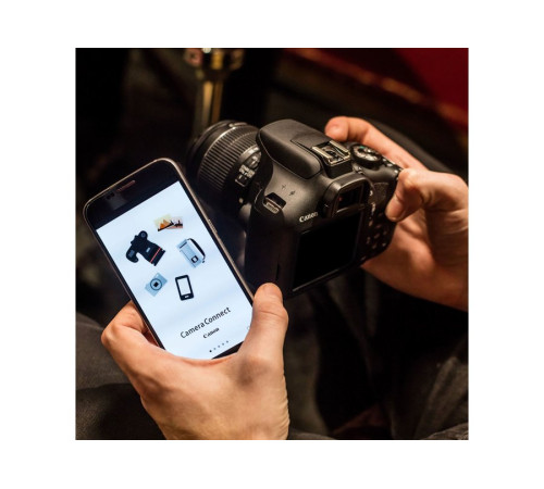 ციფრული კამერა Canon EOS 2000D Black + Lens EF-S 18-55 IS II