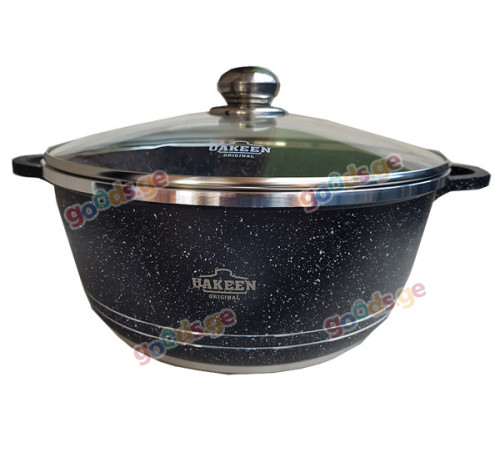 ქვაბების ნაკრები UAKEEN VK-19 BLACK 10 PCS