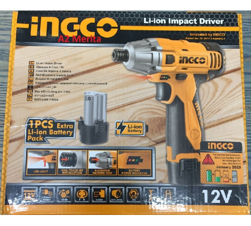 სახრახნისი INGCO 12V CIDLI228121