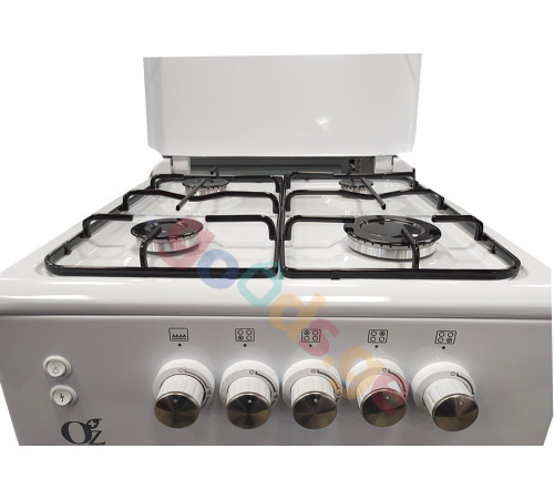 გაზის ქურა OZ OG 5040 W OVEN GAS