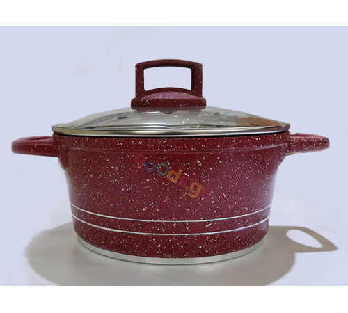 გრანიტის ქვაბები  UAKEEN RED 6 PCS 285056