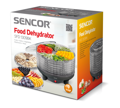 ხილის საშრობი SENCOR SFD 1309BK