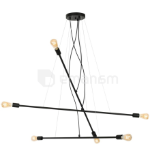 ჭაღი Luminex Vario 1371 6x60W E27 შავი