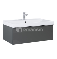 კარადა ჩამოსაკიდი ხელსაბანისთვის Elita Look 80 1DR HG PDW ანტრაციტი