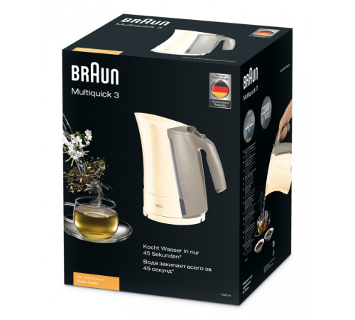 ელექტრო ჩაიდანი BRAUN WK300 CREAM