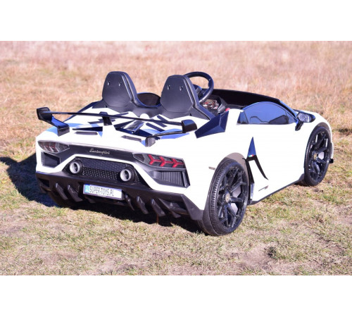 საბავშვო ელექტრო მანქანა LAMBORGINI AVENTADOR SX2028 WHITE