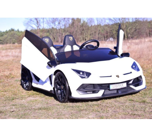საბავშვო ელექტრო მანქანა LAMBORGINI AVENTADOR SX2028 WHITE