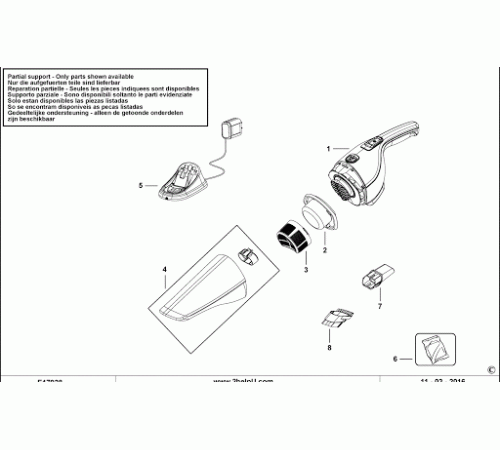 მანქანის მტვერსასრუტი BLACK AND DECKER NVB115WA-QW