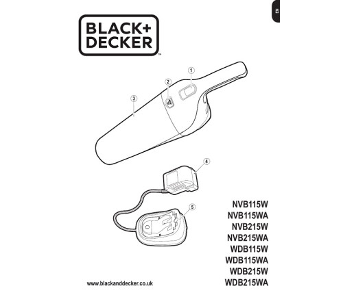 მანქანის მტვერსასრუტი BLACK AND DECKER NVB115WA-QW