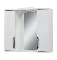 თარო Sanservice Laura 85 სარკით და ორი კარადით თეთრი