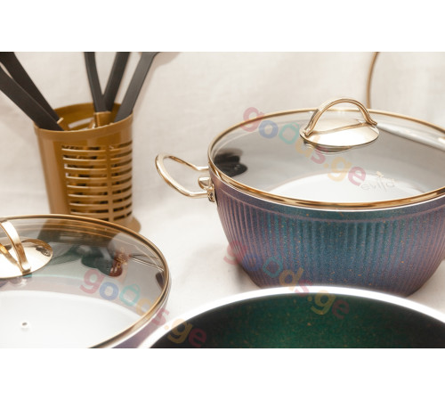 ქვაბების ნაკრები EVITA BLUE