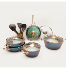 ქვაბების ნაკრები EVITA BLUE