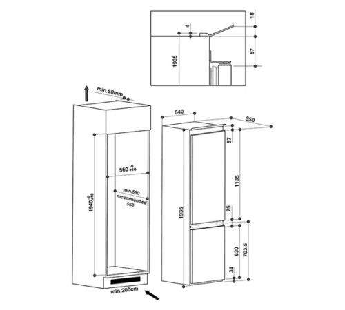 მაცივარი WHIRLPOOL ART-9810 A+